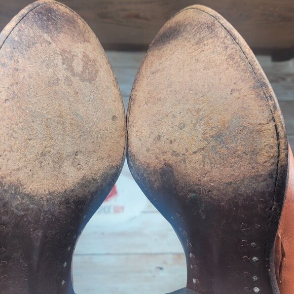 Tony Lama 5084 Men Size 7.5 USA Distressed Brown Western Cowboy Boots main image 8